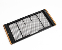 Grilles de cuisson carrées pour foyer, grille carrée pliante pour barbecue en plein air avec poignées, portable à l'extérieur du camping