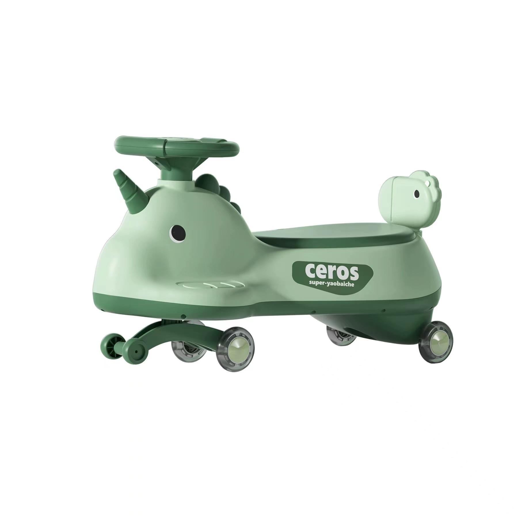 Roue clignotante jaune primevère (sans musique)