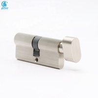 Llave DE SEGURIDAD DE Perfil Europeo para perilla, cilindro de puerta, cilindro de cerradura de Llave Maestra de latón, cilindro de cerradura de mortaja de latón macizo con pulgar
