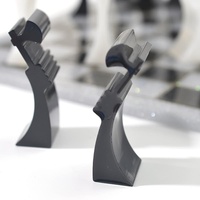 Nuovo Design: Stampi in Silicone Bianchi Ecologici a 2 Pezzi per Set di Scacchi Creativi in Resina Epossidica