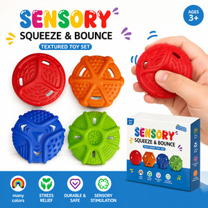 Silicone Finger Squeeze <b>Fidget</b> Toy 5x5x1.8cm Ultra Slim Design For Stress Relief And Focus - Product Image 3