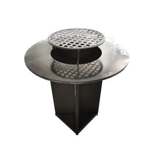 Plancha de Acero al Carbono Negra para Jardín, <span class=keywords><strong>Grande</strong></span>, para <span class=keywords><strong>Leña</strong></span>, con Llamaras, Venta al por Mayor de Fábrica - Product Image 3