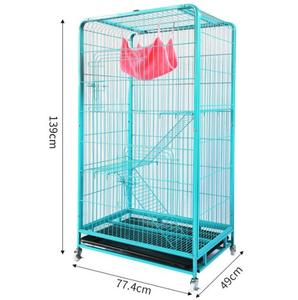 Sang Trọng Sắt Gấp Vật Nuôi Lồng Con Chó Thở Nhà Trong Lớn Vừa Kích Thước Nhỏ Với Mô Hình Rắn Đóng Gói Trong Hộp - Product Image 3