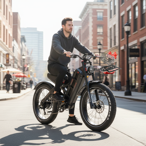 Bicicleta Eléctrica de Montaña con Llantas Gruesas de Alta Calidad Directo de Fábrica, Bicicleta Eléctrica para Hombre con Certificado CE - Product Image 1