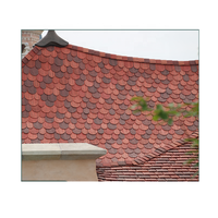 Bardeaux de cèdre de toiture rouge de Chine Tuiles de toit en bitume composite Tuiles pantile classiques à 3 onglets bon marché pour les plans de toit de villas et de maisons