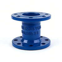 Raccord à double bride DN150 150mm, segment court droit, haute résistance, finition anti-corrosion protégée par l'époxy