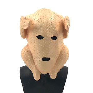Masques de fête fantaisie en latex souple, motif dinde amusant pour Halloween, pour adultes, vente en gros - Product Image 5