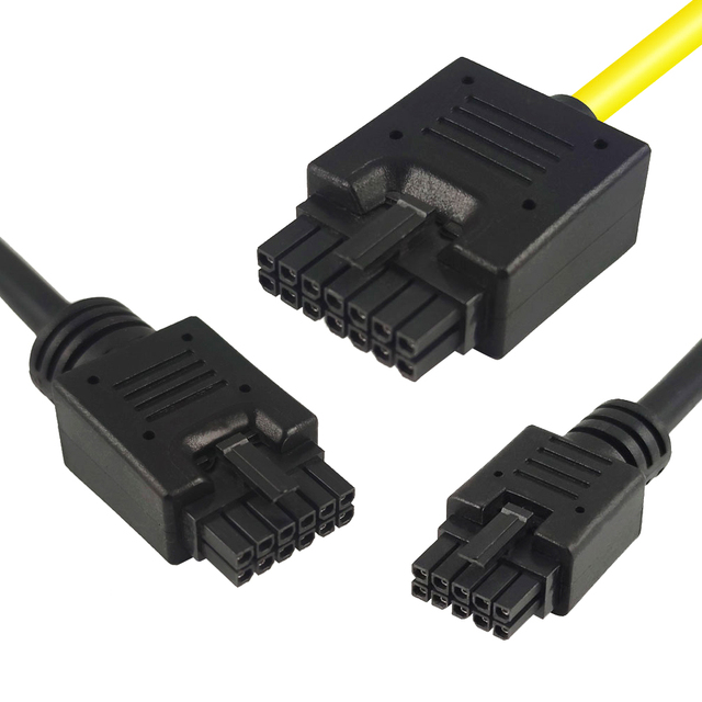 Rectangular Cable Micro-fit 3.0 Series 2 3 4 6 8 10 12 14 20 24 Position Molex Plug to Plug Crimp Overmolded Connector Cable