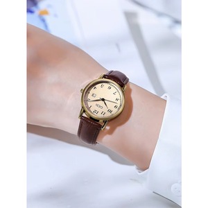 Montre Femme de Luxe Ultra Fine et Légère à Mouvement Quartz, Calendrier Simple, Idéale pour le Travail et les Occasions Formelles - Vente en Gros - Product Image 5