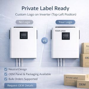 Convertisseur solaire hybride hors réseau 3600W 24V 1 MPPT Monophasé Affichage LCD Compatible avec les batteries au lithium Inversor Hibrido Solar - Product Image 6