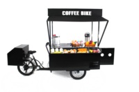 Vente flash Nouveau Tricycle électrique à hot-dogs avec grill et friteuse Moteur 500W Cuisine mobile portable
