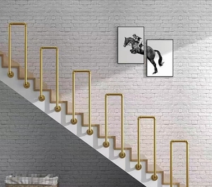 Nhà Máy Trực Tiếp Sắt Tay Hình Chữ U Lan Can Ống Lan Can Cho Cầu Thang Vườn Loft Hành Lang Trong Nhà Ngoài Trời - Product Image 5