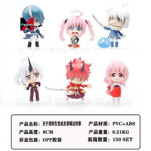 6 pièces/ensemble cette fois je me suis réincarné comme un <span class=keywords><strong>Slime</strong></span> Pvc ornement Anime figurines d'action - Product Image 6