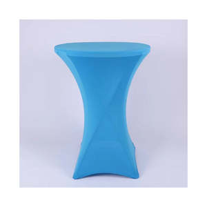 Couverture de table spéciale vintage de 6 pieds, tissu spandex beige, tissu en coton réutilisable pour les fêtes de mariage en plein air, blanc, noir - Product Image 3