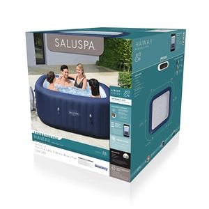 <span class=keywords><strong>Bestway</strong></span> 60048E Bain à remous rectangulaire gonflable avec couvercle en PVC pour 4 à 6 personnes, <span class=keywords><strong>spa</strong></span> de massage, 1,80 m x 1,80 m x 71 cm - Product Image 6