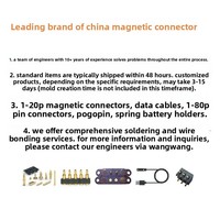 Connecteurs magnétiques mâle-femelle Pogopin, adaptateur de couplage 2A, câble à 130 bornes, connecteur étanche, contact en alliage de laiton