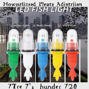 Luz LED Multimodo Intermitente, Linterna de Pesca Sumergible, Luz de Señalización Subacuática, Señuelo para Camarones y Calamares, para Ríos y Arroyos, PP ABS - Product Image 3