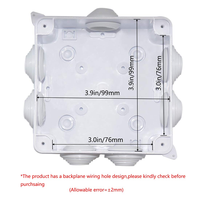 Boîte de jonction de boîtier en plastique ABS étanche boîtier électronique universel boîtier de boîtier électrique 100*100*70mm