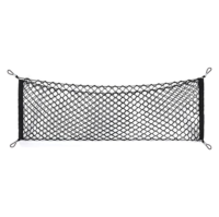 Filet organisateur de stockage de cargaison à double couche universel entretoise de coffre élastique crochets réglables pour SUV Jeep maille en nylon coupe personnalisée