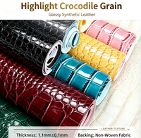 Cuir synthétique PVC imitation crocodile 1,0 mm pour sacs, sacs à main, bagages, portefeuilles