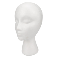 Prix usine styromousse Mannequin tête mousse Graffiti pratique cadeau perruque affichage pour maquillage Extensions de cheveux Mannequin accessoire