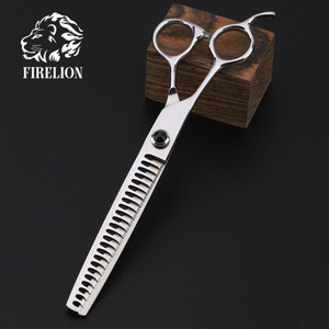 FIRELION Chất Lượng Cao 7.0/7.5 Inch Pet Shark Shears Dog Grooming Kéo Chuyên Nghiệp Tay Trái Vật Nuôi Chunker Kéo - Product Image 2