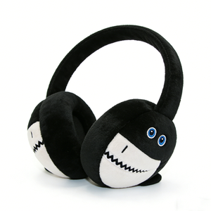 Orejeras de tiburón personalizadas, orejeras de peluche para niños, orejeras cálidas de invierno, calentadores de orejas de tiburón de dibujos animados, orejeras de peluche de animales - Product Image 1
