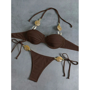 2026 Vente en gros de maillots de bain brésiliens, bikinis 2 pièces, <span class=keywords><strong>mini</strong></span> micro bikinis sexy imprimés, vente en gros - Product Image 5