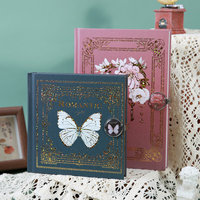 Carnet de notes de luxe vintage avec couverture dorée, articles promotionnels d'entreprise avec logo