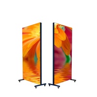 Écran LED portable publicitaire P2.5, affichage d'affiches, Wifi 4G USB, panneaux électroniques sur pied pour kiosque, mur vidéo LED