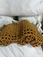Coussin de siège de voiture de luxe en mousse à mémoire de forme avec perles de bois naturel, imperméable, rafraîchissant pour l'été, housse de siège massante ventilée, tapis perlé pour conducteur