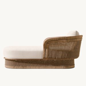 Juego de sillones de jardín de ratán, muebles de exterior, <span class=keywords><strong>tumbona</strong></span> de <span class=keywords><strong>mimbre</strong></span> de ratán y juego de cama de día, juego impermeable para Patio para uso en parque de Hotel - Product Image 6