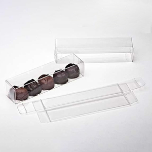 Thân Thiện Với Môi Tùy Chỉnh Nhựa Hình Chữ Nhật <span class=keywords><strong>Pet</strong></span> Trong Suốt Cube Hộp PVC Bao Bì Rõ Ràng Mềm Nhăn Acetate Sô Cô La Kẹo Hộp - Product Image 5
