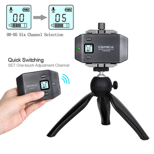 Lexin-Microphone portable CVMWS50(C), 6 canaux, sans fil, pour vidéo/nouvelle, avec table et écran lcd, trépied - Product Image 6