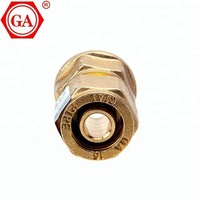 Raccord de compression GA-3809, embout droit, douille égale pour tuyau PEX, tuyau PPR, embout S1620 à S2632