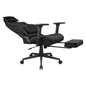 Fauteuil de bureau de direction réglable en lin OEM avec accoudoirs 3D, fauteuil de <span class=keywords><strong>jeu</strong></span> avec coussin lombaire et repose-pieds rétractable - Product Image 6