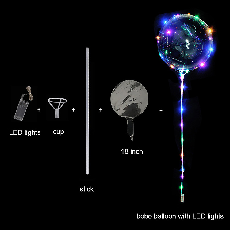 Ballon 18 "avec lumières LED