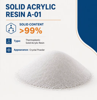 Résine acrylique solide A-01 pour peinture de marquage routier, haute durabilité, résistance aux intempéries, excellente adhérence, teneur en matière solide supérieure à 99%