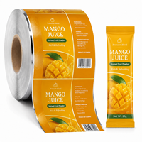 Film d'emballage souple laminé haute barrière de qualité alimentaire imprimé sur mesure pour sachets de jus de mangue en poudre