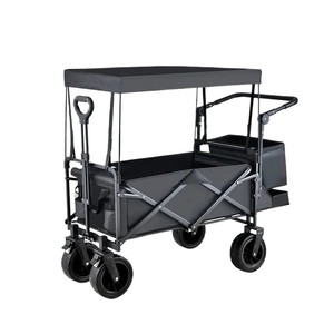Vente en gros de chariots pliants portables multifonctionnels de grande capacité Plate-forme OEM pour le rangement du <span class=keywords><strong>jardin</strong></span>, du pique-nique et du camping en plein air - Product Image 2