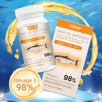 Cápsulas de Gel Suave de Aceite de Pescado Silvestre Premium con Ácidos Grasos Esenciales DHA, Omega-3, Marca Privada OEM ODM, Sin Sabores Artificiales para Adultos
