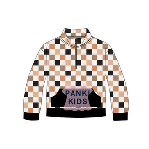 Pankai usine personnalisé imprimé ultra doux et respirant bambou français éponge enfants filles garçons quart <span class=keywords><strong>sweat</strong></span> <span class=keywords><strong>zippé</strong></span> - Product Image 3