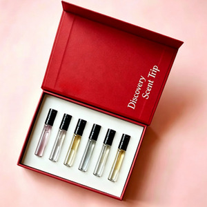 Coffret Cadeau Magnétique de Luxe pour Parfum avec Insert en EVA, Logo Doré, 5 ou 6 pièces, 2ml, 5ml, 10ml, 50ml, 100ml, Noir Rigide, Coffret Découverte - Product Image 3