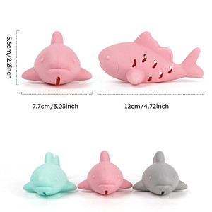 Jouet pour animaux de compagnie en forme de poisson, distributeur de friandises pour <span class=keywords><strong>chat</strong></span>, jouet interactif en silicone, puzzle alimentaire pour chats, jouet à friandises - Product Image 6