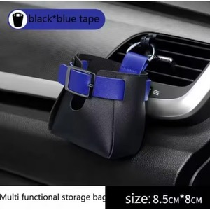 Échantillon Gratuit : Boîte de Rangement Voiture pour Grille d'Aération et Tableau de Bord, Organisateur Suspendu en Cuir pour Lunettes et Téléphone, Rangement Auto - Product Image 6