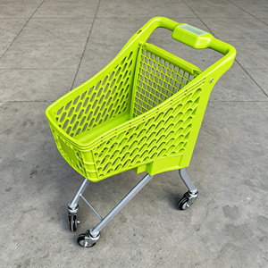 Chariot de courses silencieux pour supermarché, grande capacité 340L, panier en fil métallique, robuste, pour usage commercial et alimentaire, kit d'utilisation - Product Image 4