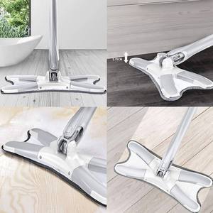 Mopa Plana de Alta Calidad con Sistema Manos Libres, Mopa de Microfibra con Sistema de Torsión Manual para Limpieza de Pisos, Producto de Limpieza para el Hogar - Product Image 5