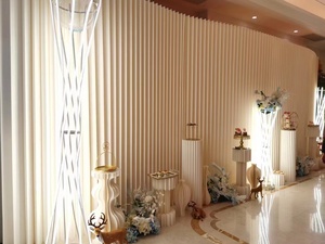 Dg052 trang trí đám cưới chiều dài có thể điều chỉnh màn hình gấp Phông Nền Giấy trắng gấp đám cưới giấy tường phân vùng giấy bảng - Product Image 2