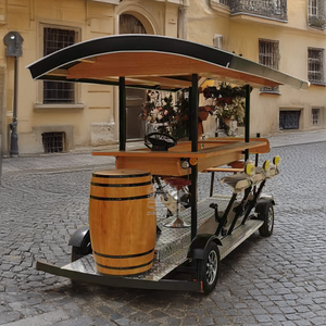 Vélo de fête du fabricant à pédale simple en alliage d'aluminium, bar mobile, bus touristique urbain, vélo pub, chariot à bière - Product Image 1