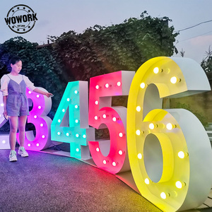 Boîte lumineuse publicitaire LED WOWORK 2026, grande taille, OEM, avec lettres interchangeables pour la décoration de devanture de magasin - Product Image 3